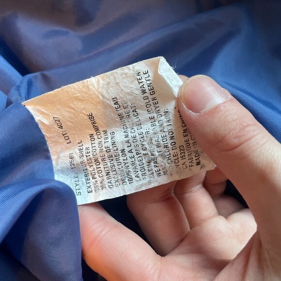 1980s classic double breasted belted periwinkle long trench coat! - Picture 12 of 16